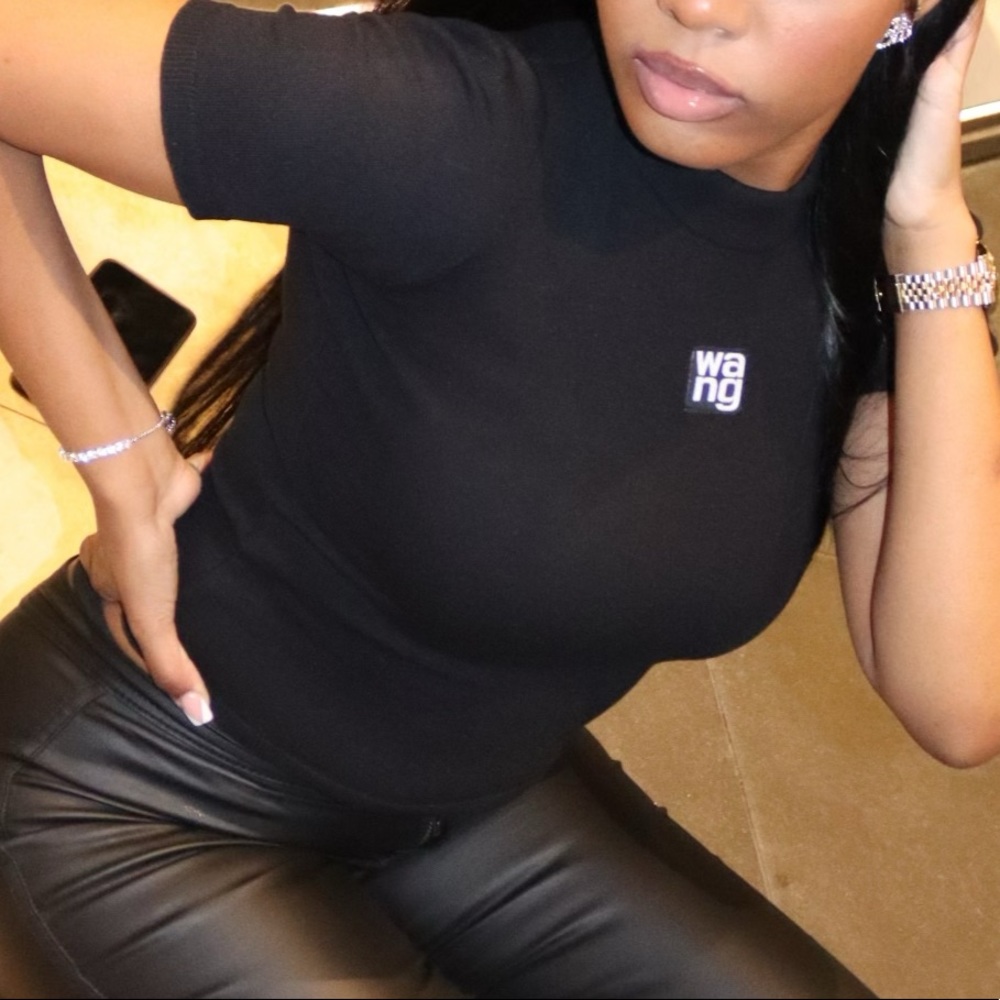 Alexander Wang High Neck Logo Top